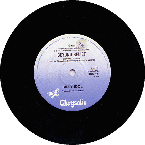 Billy Idol : Sweet Sixteen (7")