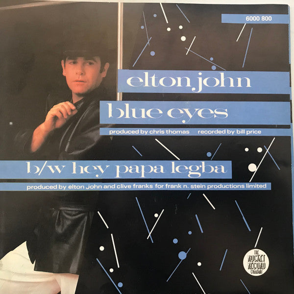 Elton John : Blue Eyes (7", Single, Ltd)
