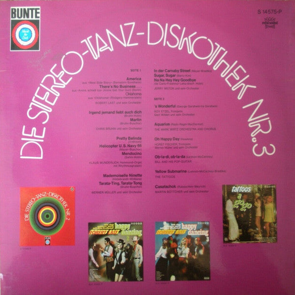 Various : Die Stereo-Tanz-Diskothek Nr. 3 (LP, Comp, Gat)