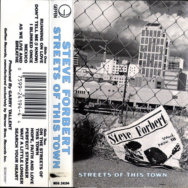 Steve Forbert : Streets Of This Town (Cass, Album)