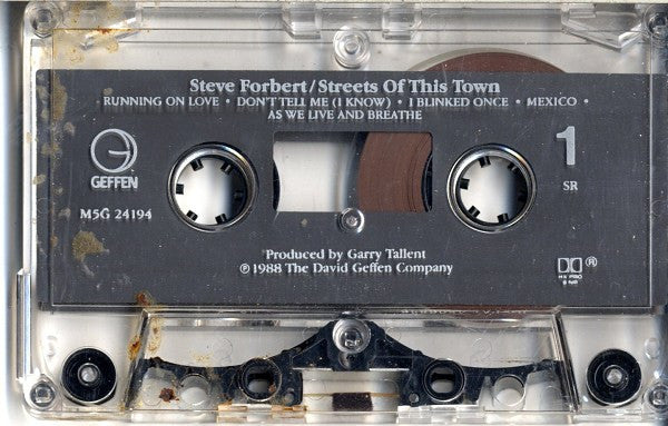 Steve Forbert : Streets Of This Town (Cass, Album)