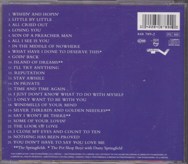 Dusty Springfield : Goin' Back - The Very Best Of Dusty Springfield (1962 - 1994) (CD, Comp, RM)