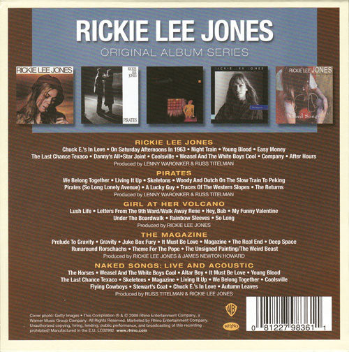 Rickie Lee Jones : Original Album Series (Box, Comp + CD, Album, RE + CD, Album, RE + CD, Al)