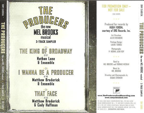 Various : The Producers - The New Mel Brooks Musical - 3 Track Sampler (CD, Promo, Smplr)