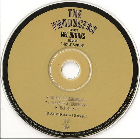 Various : The Producers - The New Mel Brooks Musical - 3 Track Sampler (CD, Promo, Smplr)