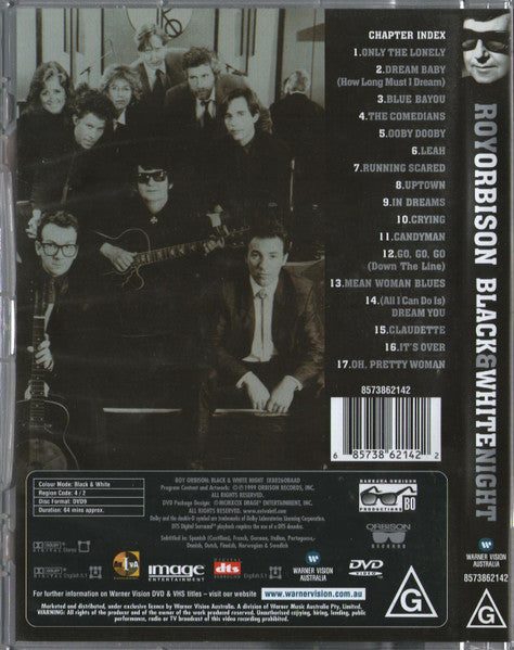 Roy Orbison : Black & White Night (DVD-V, Multichannel, PAL)