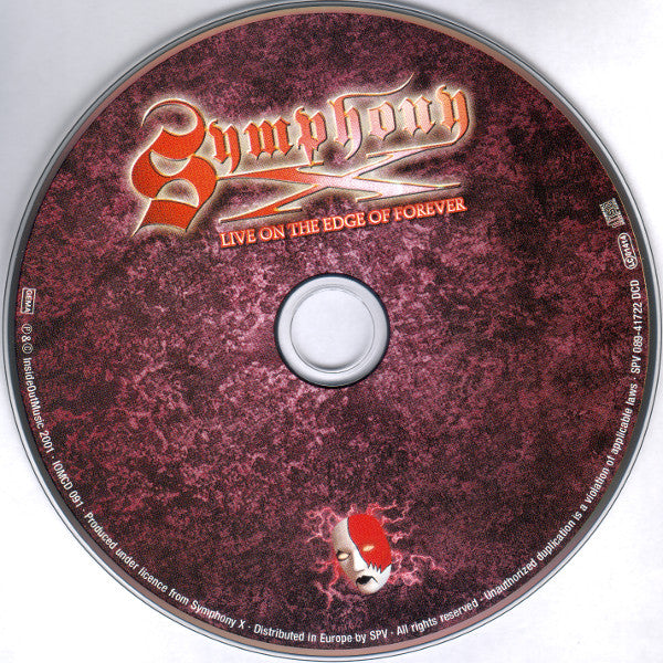 Symphony X : Live On The Edge Of Forever (2xCD, Album)