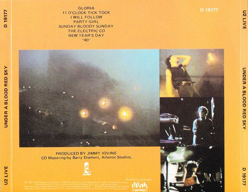 U2 : Under A Blood Red Sky (CD, Album, RE)