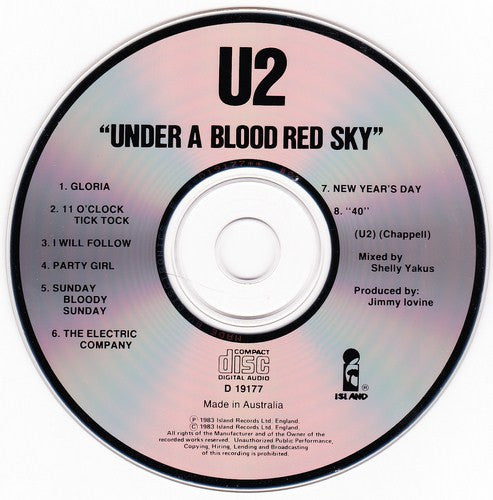 U2 : Under A Blood Red Sky (CD, Album, RE)
