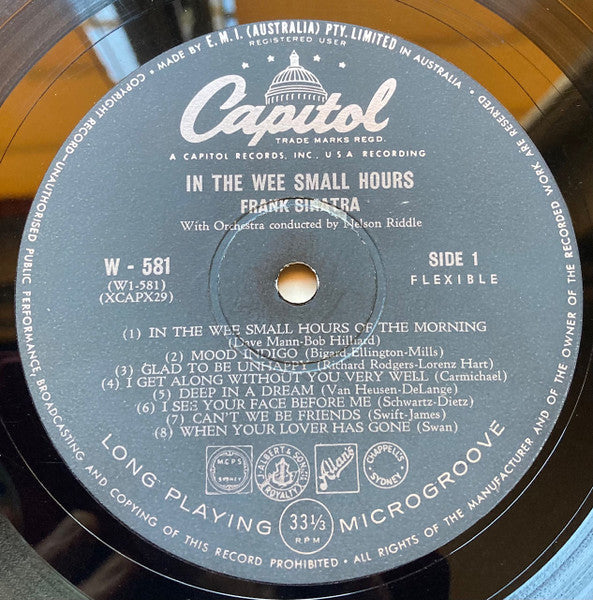 Frank Sinatra : In The Wee Small Hours (LP, Album, Mono)