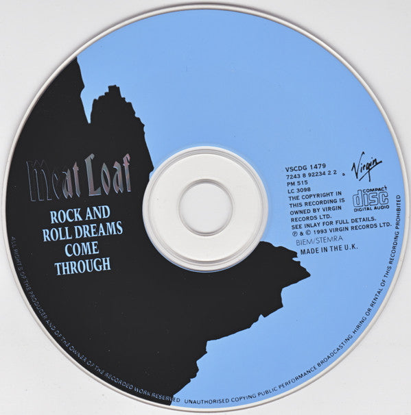Meat Loaf : Rock And Roll Dreams Come Through (CD, Single, Dig)
