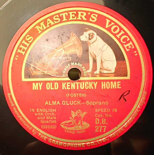 Alma Gluck : My Old Kentucky Home / Aloha Oe (Shellac, 12")