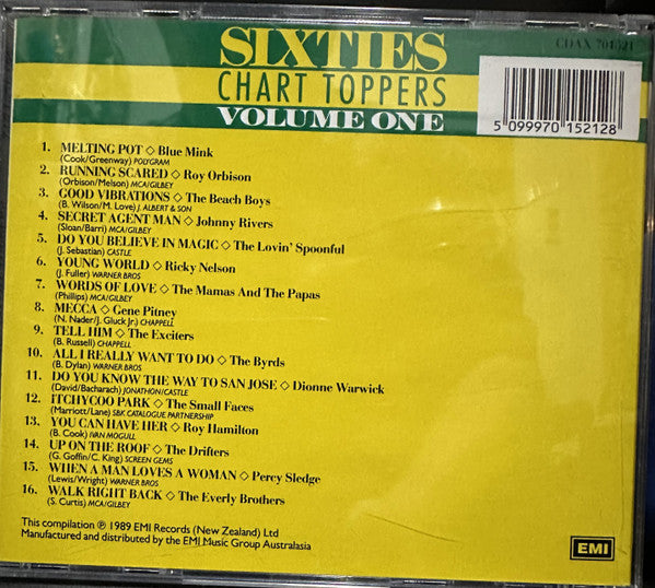 Various : Sixties Chart Toppers Volume One (CD, Comp)