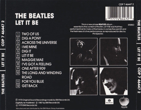 The Beatles : Let It Be (CD, Album, RE, RM)