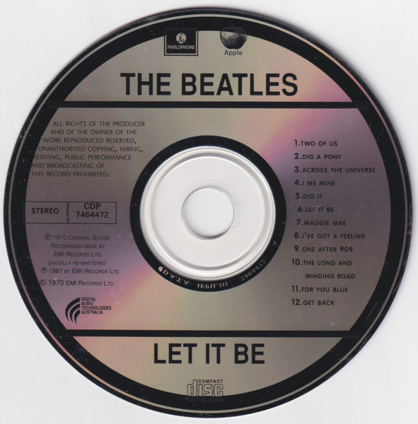 The Beatles : Let It Be (CD, Album, RE, RM)