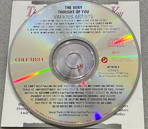 Various : The Very Thought Of You  (CD, Comp)