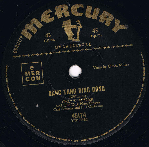 Chuck Miller (7) And The Dick Noel Singers With Carl Stevens & His Orchestra : Bye, Bye, Love / Rang Tang Ding Dong (7", Single)