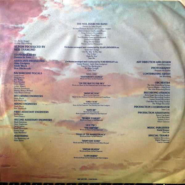 Neil Diamond : On The Way To The Sky (LP, Album)