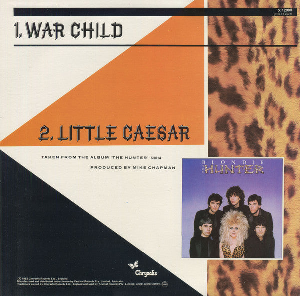 Blondie : War Child (12", Single, Ltd)