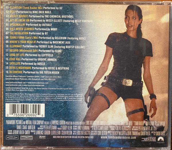 Various : Lara Croft: Tomb Raider (Music From The Motion Picture) (CD, Album, Comp)