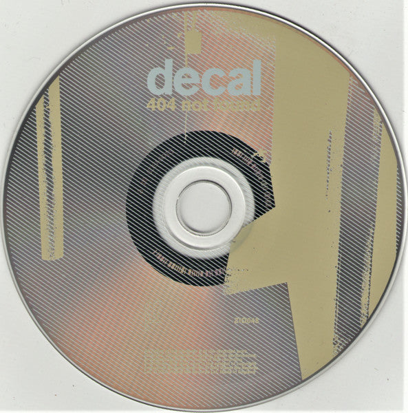 Decal : 404 Not Found (CD, Album)