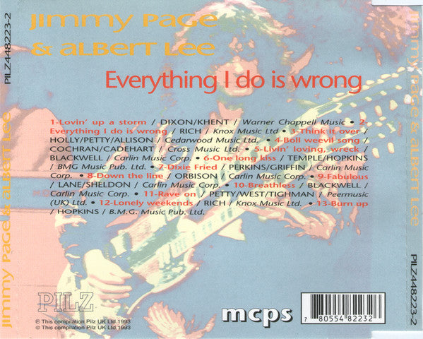 Jimmy Page & Albert Lee : Everything I Do Is Wrong (CD, Album, RE)