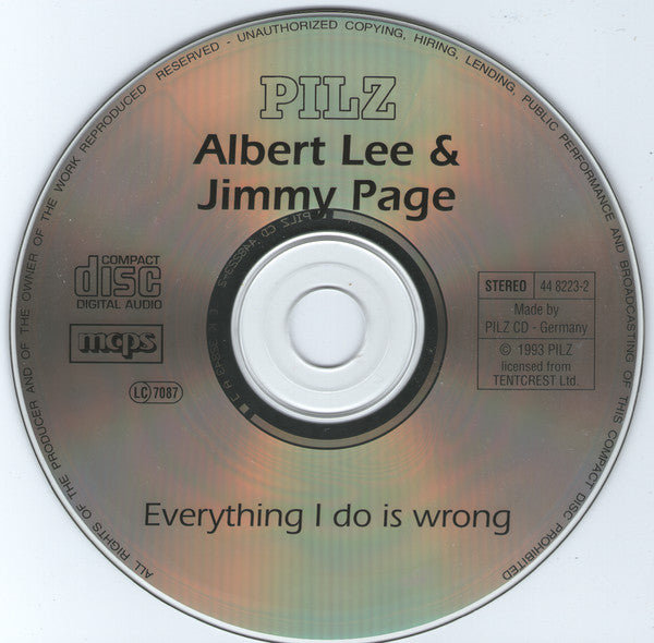 Jimmy Page & Albert Lee : Everything I Do Is Wrong (CD, Album, RE)