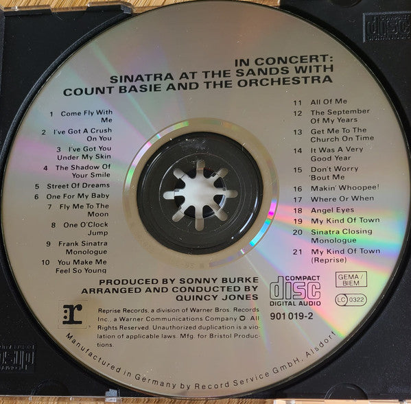 Frank Sinatra With Count Basie Orchestra : Sinatra At The Sands (CD, Album, RE)