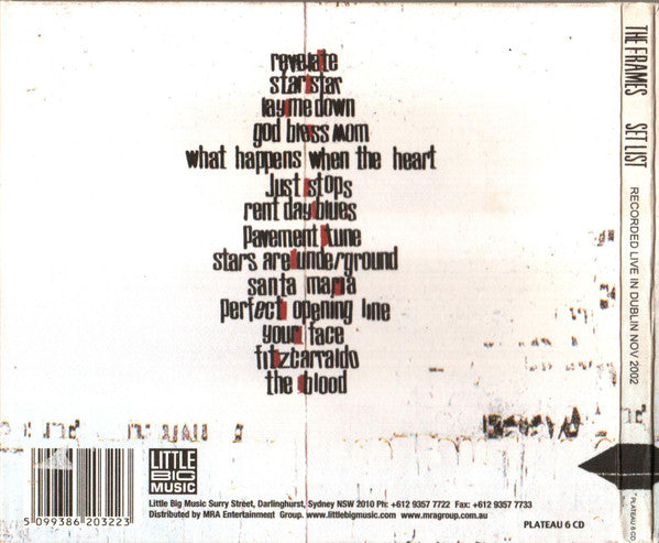 The Frames : Set List (CD, Album)
