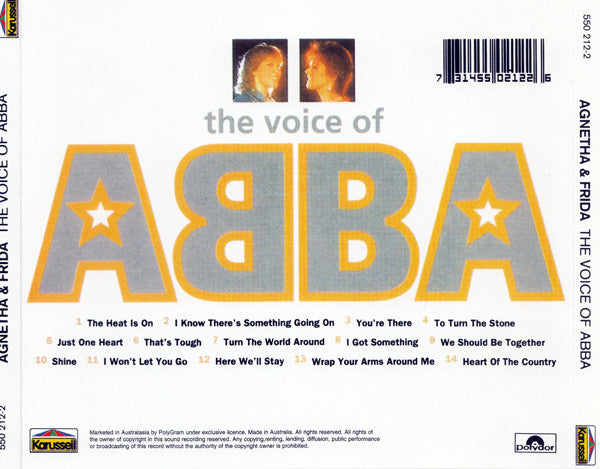Agnetha Fältskog & Frida : The Voice Of ABBA (CD, Comp)