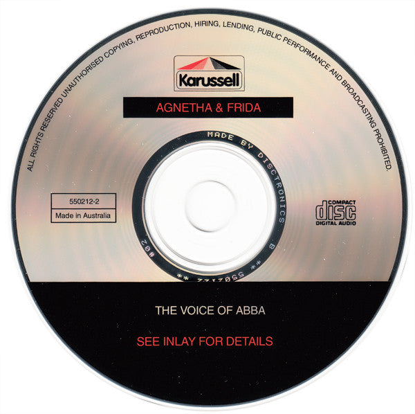 Agnetha Fältskog & Frida : The Voice Of ABBA (CD, Comp)