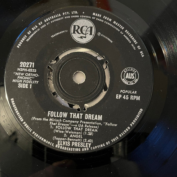 Elvis Presley : Follow That Dream (7", EP)