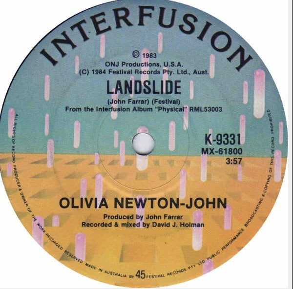 Olivia Newton-John : (Livin' In) Desperate Times (Re-mixed Version) (7", Single)