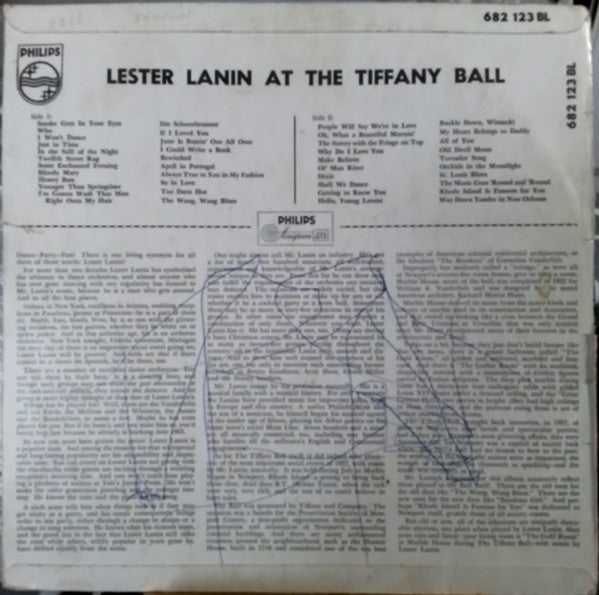 Lester Lanin And His Orchestra : Lester Lanin At The Tiffany Ball (LP, Mono)