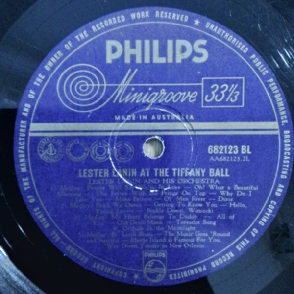 Lester Lanin And His Orchestra : Lester Lanin At The Tiffany Ball (LP, Mono)