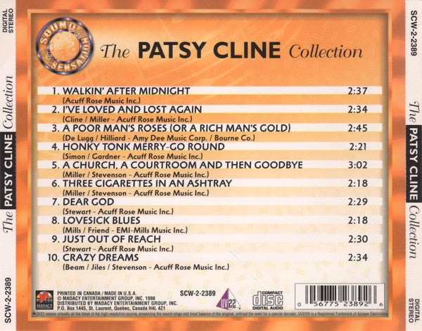 Patsy Cline : The Patsy Cline Collection (CD, Comp)