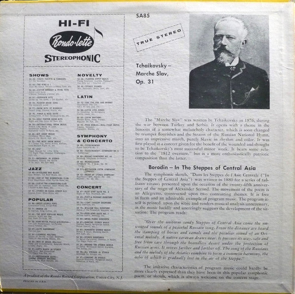 Hamburger Symphoniker, Otto Schmidt : Poet & Peasant Overture (LP, Album)