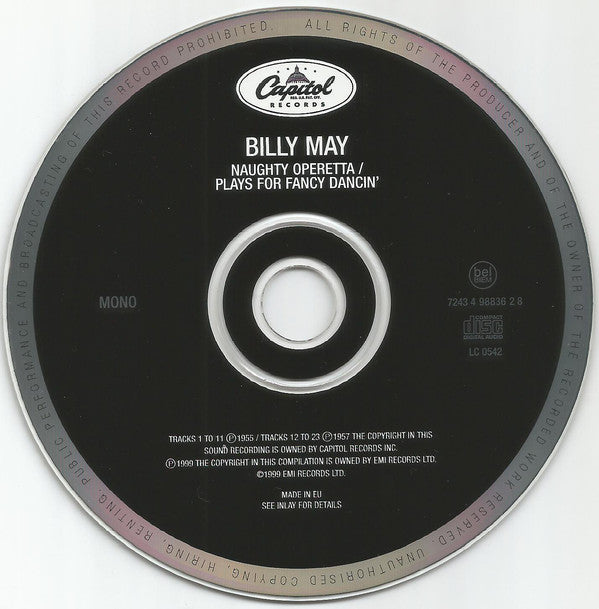 Billy May : Naughty Operetta / Plays For Fancy Dancin' (CD, Comp, Mono, RM)