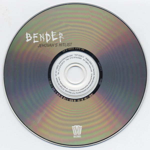 Bender (6) : Jehovah's Hitlist (CD, Album)