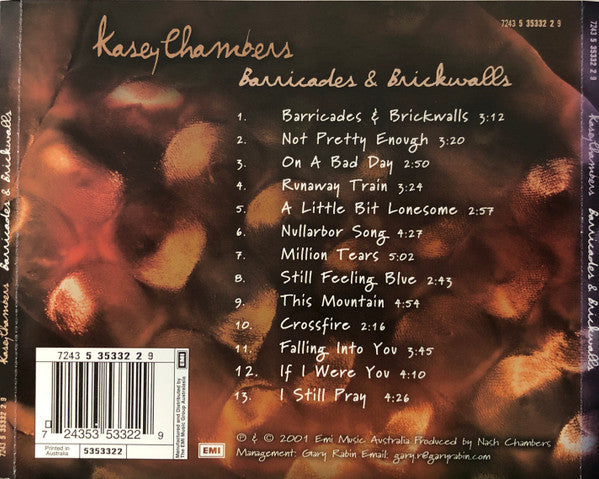 Kasey Chambers : Barricades & Brickwalls (CD, Album)