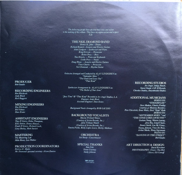 Neil Diamond : September Morn (LP, Album)
