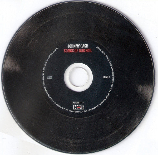 Johnny Cash : Songs Of Our Soil (2xCD, Album, Comp, RE)