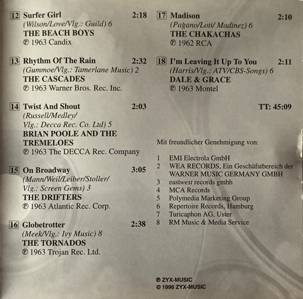 Various : Pop History 1963 (CD, Comp)