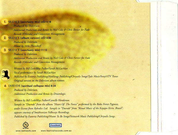 Delerium : Silence (CD, Single)