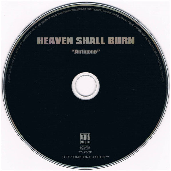 Heaven Shall Burn : Antigone (CD, Album, Promo)