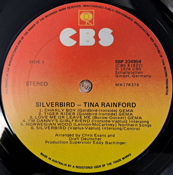 Tina Rainford : Silver Bird (LP, Album)