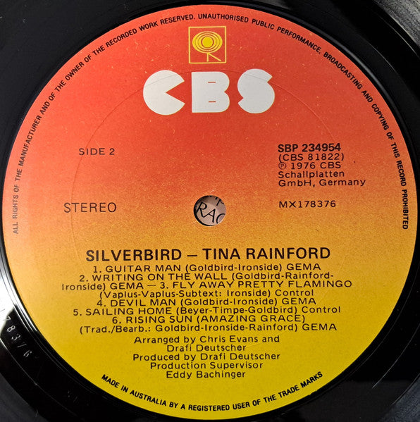 Tina Rainford : Silver Bird (LP, Album)