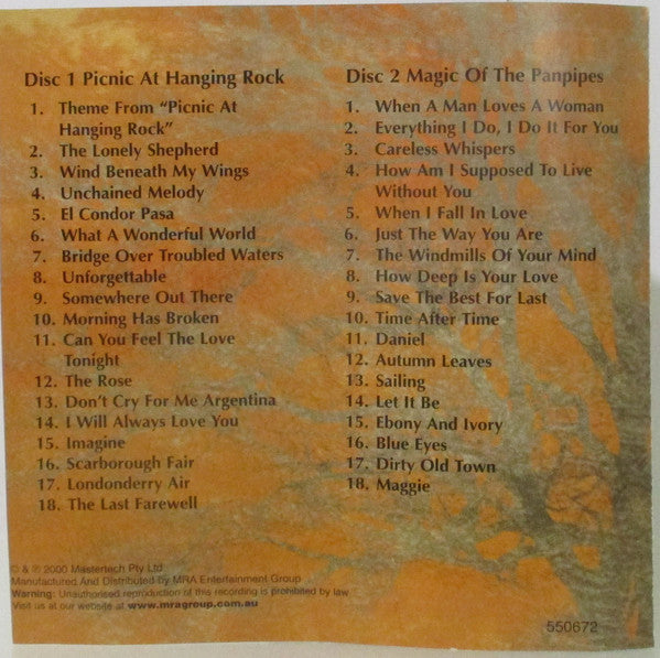 Jorge Rico : Panpipe Moods (2xCD, Comp)