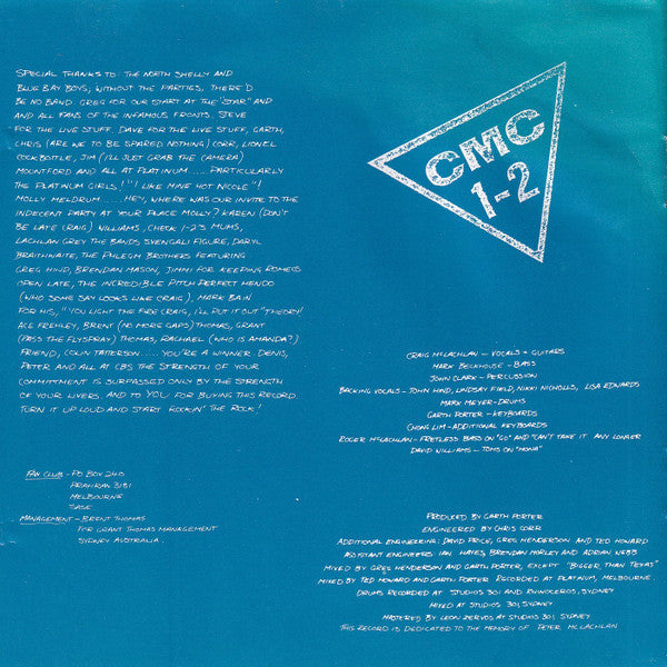 Craig McLachlan & Check 1-2 : Craig McLachlan & Check 1-2 (CD, Album)