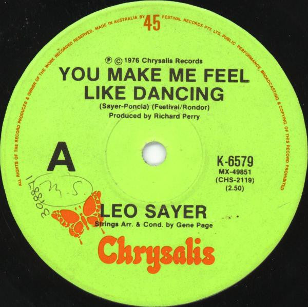 Leo Sayer : You Make Me Feel Like Dancing (7", Single)